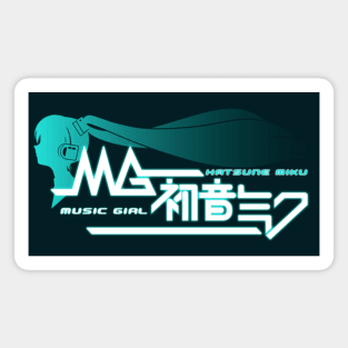 Miku Music Girl Magnet